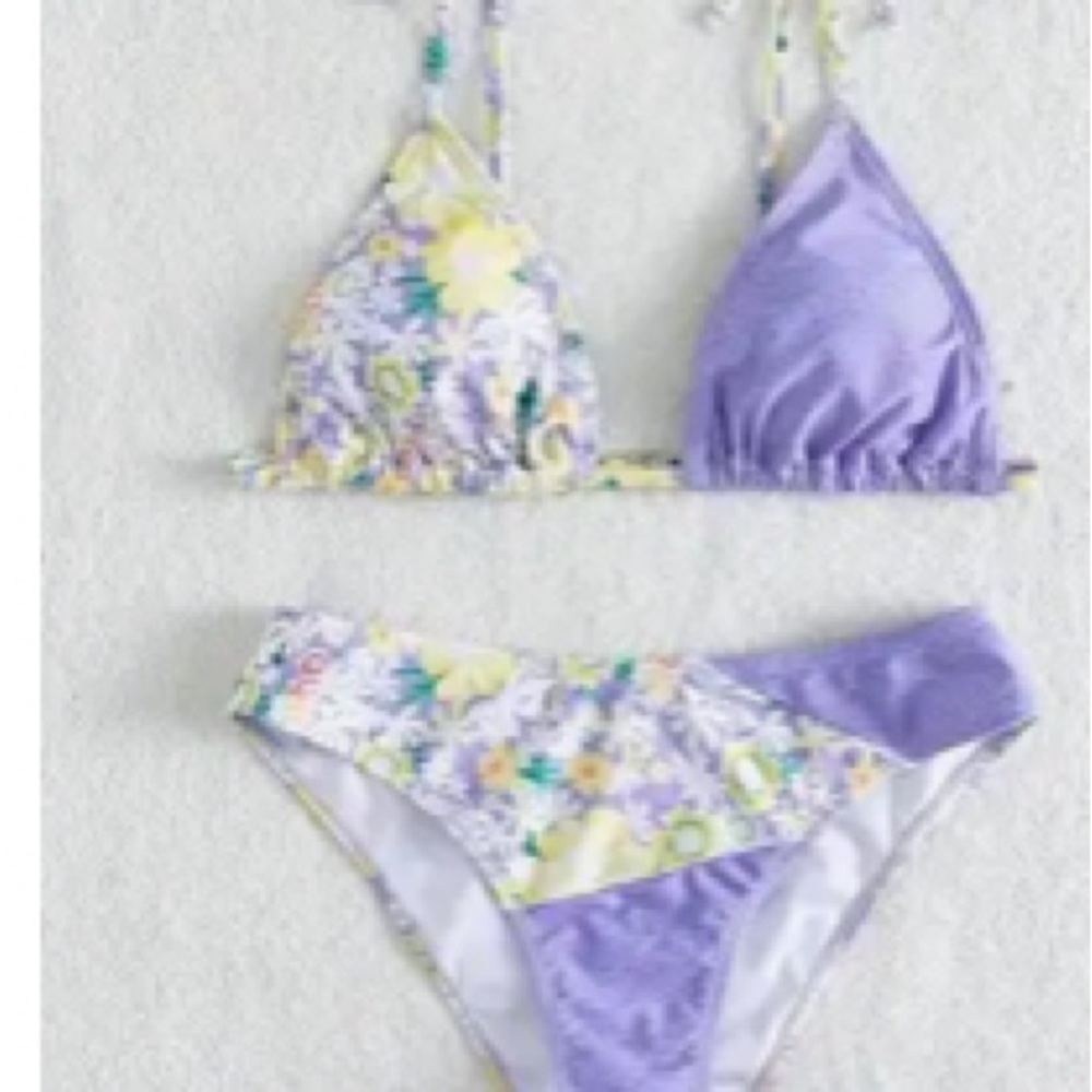 Floral, print, bikini